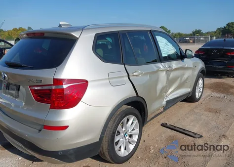 2017 BMW X3 xDrive28I from USA, damaged, VIN 5UXWX9C53H0T06864